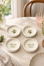 Olea 4 Parça 10 Cm Seramik Çerezlik & Sosluk Kase Kahvaltılık Sunumluk - Görsel 2