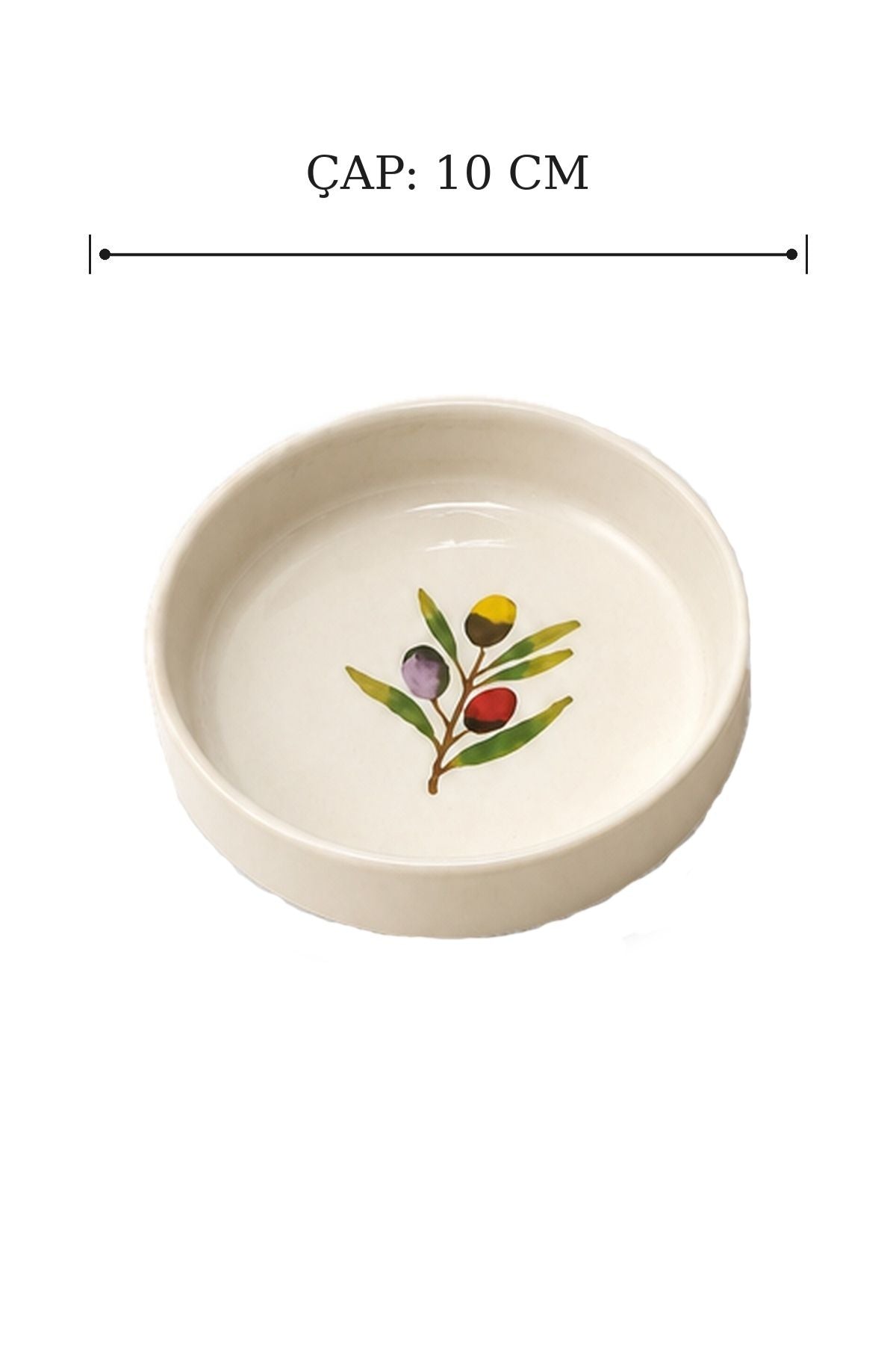 Olea 4 Parça 10 Cm Seramik Çerezlik & Sosluk Kase Kahvaltılık Sunumluk - Görsel 4