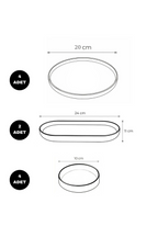 Azure Bon Appetit 10 Parça 4 Kişilik Handmade Stackable Seramik Kahvaltı Takımı Lüx Sunum Seti Tabağı - Görsel 3