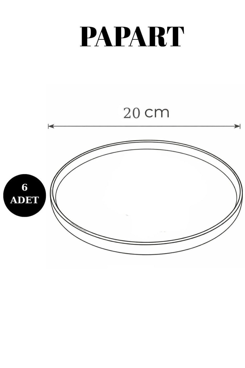 Botanica 6'lı Handmade Seramik Pasta Tabağı Seti Yaprak Desenli Tatlı ve Sunum Tabağı 20 Cm Lüx Kahvaltı Tabağı - Görsel 2
