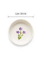 Lilac Bloom 4’lü Handmade Seramik Kase Seti 10 Cm Çiçek Desenli Çerezlik ve Sosluk - Görsel 2