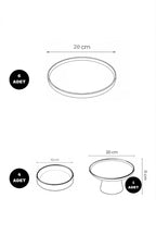 Hortensia 11 Parça 6 Kişilik Handmade Stackable Ayaklı Sunum Standlı Seramik Tabak Seti & Kahvaltı Takımı - Görsel 3