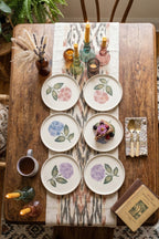 Hortensia 6'lı Handmade Stackable Seramik Pasta Tabak Seti - Premium Sunum & Kahvaltı Takımı - 20 cm - Görsel 2
