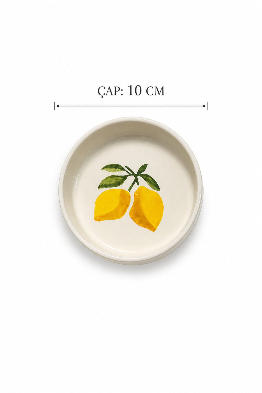 Vita Limone 4 Parça 10 Cm Handmade Seramik Kase Seti Çerezlik Sunumluk Kahvaltılık - Görsel 3