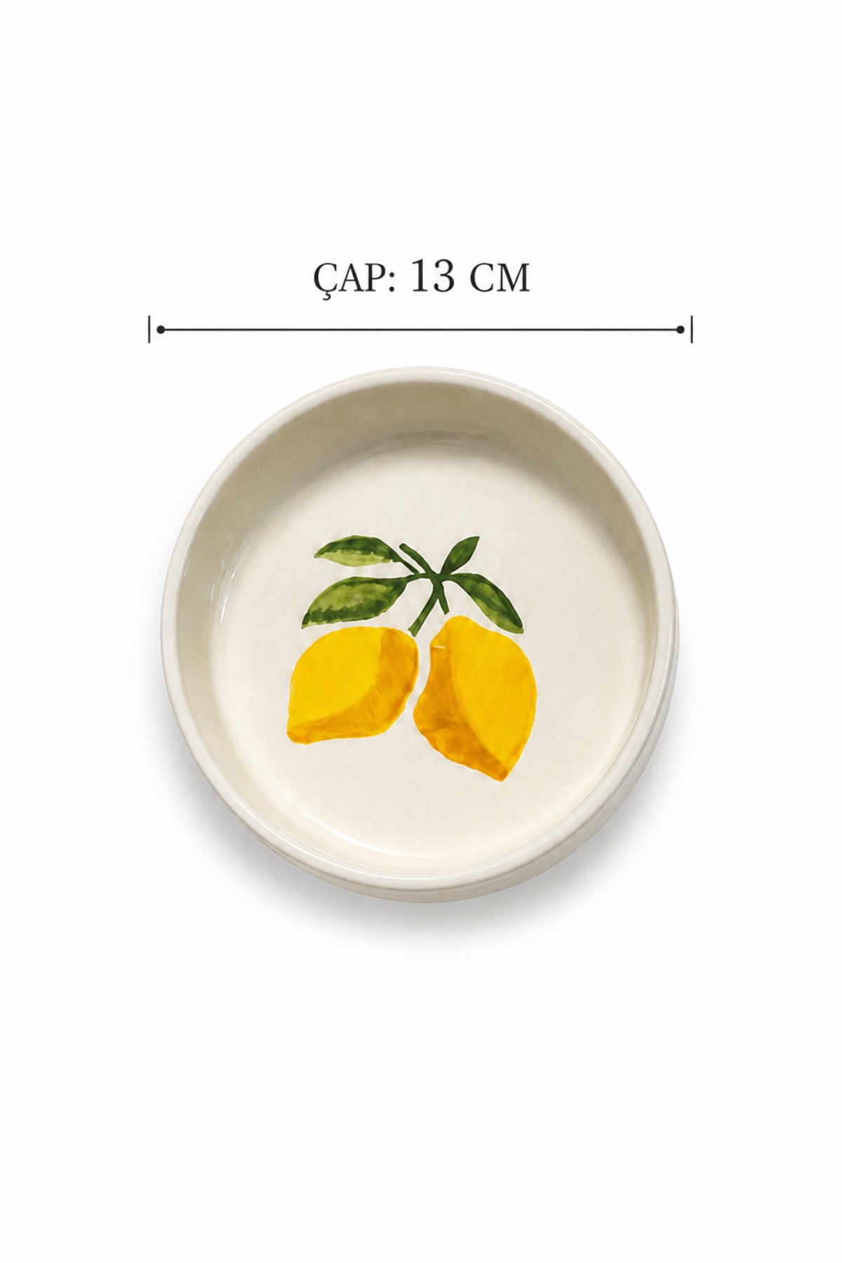 Vita Limone 4 Parça 13 Cm Handmade Seramik Çerezlik & Sosluk Kase Kahvaltılık Sunumluk - Görsel 3